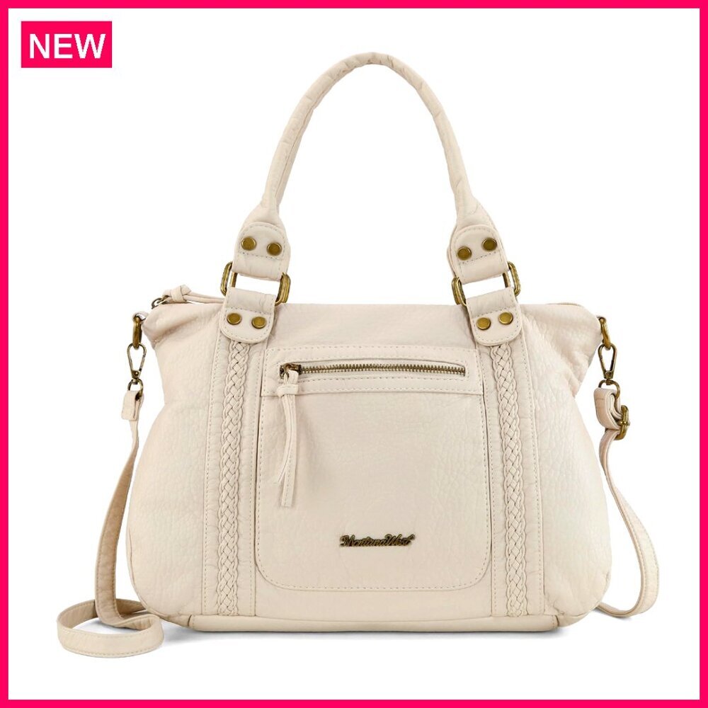 Soft Leather Hobo Bag with Crossbody Strap, Roomy Everyday Handbag